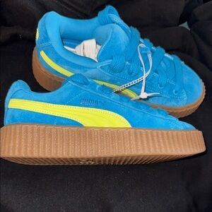 PUMA x FENTY Creeper Phatty - Speed Blue/Lime Pow - Size 7W NEW!